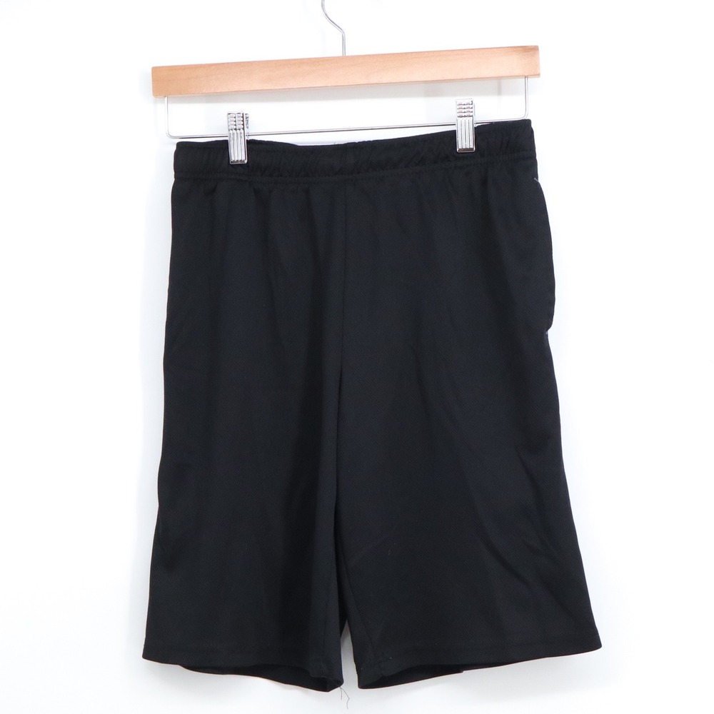 Tek Gear Shorts Boys XL 18/20 CoolTek Black Mesh Athletic Excellent